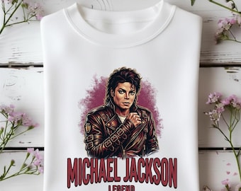 Michael Jackson | Legend Graphic Sweatshirt, Iconic Retro Style Apparel, Unisex Music Fan Gift