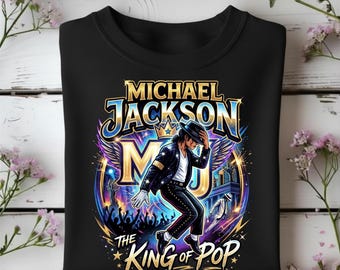 Michael Jackson | Dance Magic Legend Graphic | King of Pop Stage Performance | MJ Thriller Lives On Digital PNG Download