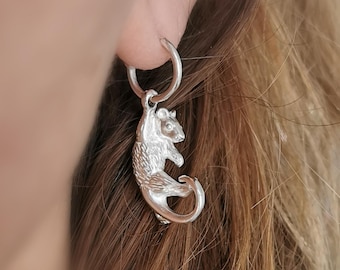 Taxidermy Rat Tail Earrings Real Rats Oddities - Etsy