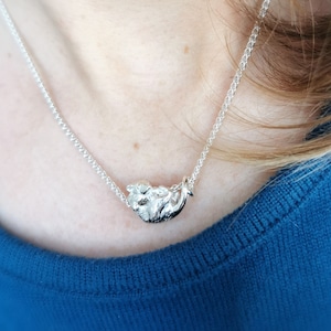 Curled up Rat Charm, Rat Pendant, Rat Lover Gift, Sterling Silver Rat Necklace, Rat Fan, Rodent Fan Jewelry, Rat Jewellery