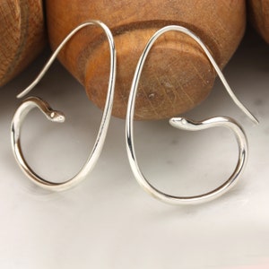 Snake Hoop Earrings with Gems, Silver Snake Earrings, Serpent Jewelry, Snake Jewelry, Snake Hoops, Elegant Snake Earrings, Snake Creoles
