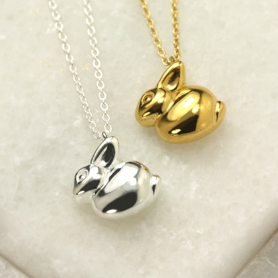 Rabbit Sitting Up Bunny Charm Sterling Silver, Made in the USA Rabbit Sitting Up Bunny Charm Sterling Silver, Made in the USA