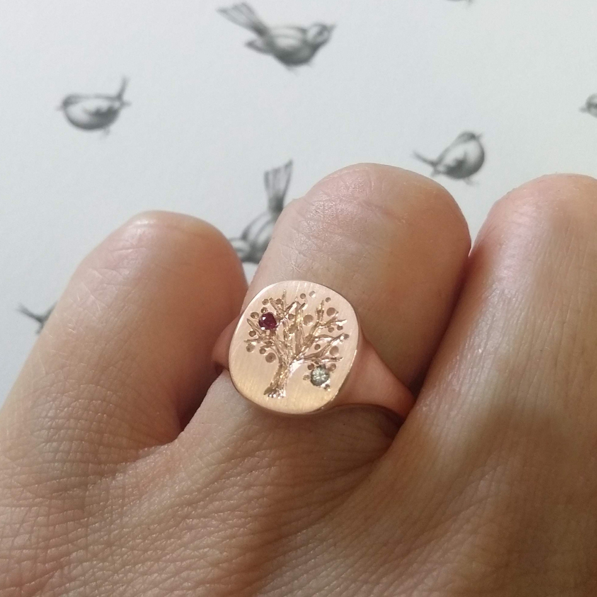 Birthstone family tree rings online