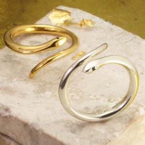 Snake Ring, Handmade Serpent Ring, Sterling Silver Snake Jewelry, Snake Lover Gift