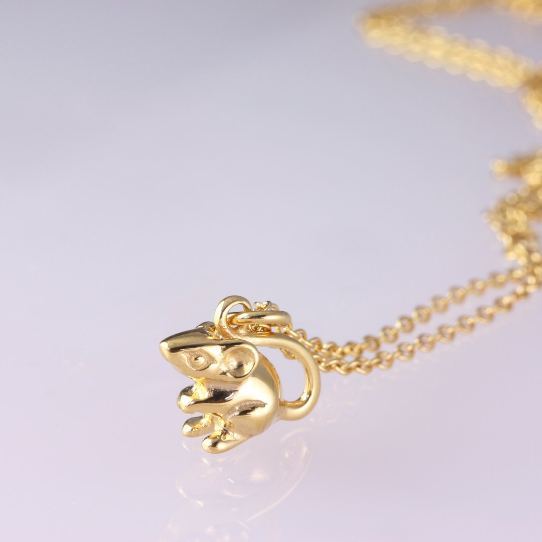 And Mary Mouse On Toadstool Necklace Brown main image 1
