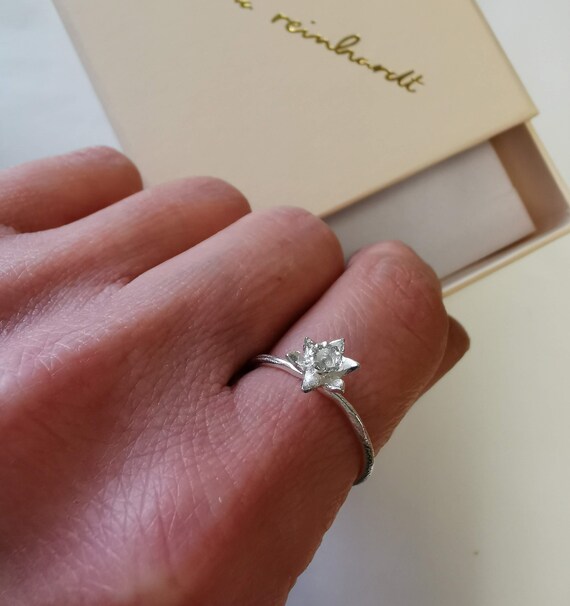 Etsy birth flower sale ring