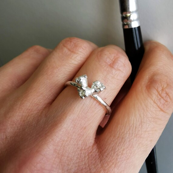Etsy birth flower sale ring