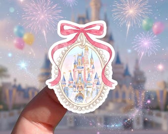 Retro Walt Disney World Vinyl Sticker, Magic Kingdom Castle Decal, Waterproof Disneyworld Trip Sticker, Magical Castle Vinyl, Laptop Decal