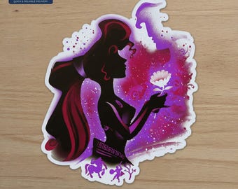 Megara Inspired Vinyl Sticker, Greek Mythology Disney Fan Decal, Fantasy Princess Art for Laptop Water Bottle Kindle