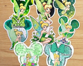 Tinker Bell Mickey Head Sticker, Choose Your Style Disney Princess Fairy Decal, Magical Castle Waterproof Laptop Sticker