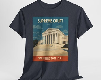 Supreme Court Vintage Retro Washington DC Travel Shirt