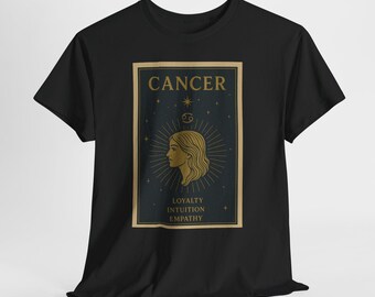 Cancer Zodiac T-Shirt | Water Sign Astrology Graphic Tee