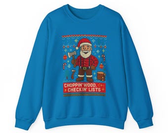 Lumberjack Santa Ugly Christmas Sweater: LGBTQ Holiday Tee