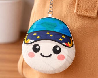 Portachiavi in peluche con indicatore di gravità zero Rise, ispirato ad Artemis, simpatica mascotte spaziale, regalo per fan della NASA, ciondolo per zaino, portachiavi per amanti dello spazio