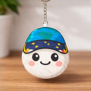 Rise Zero-G Indicator Plush Keychain Artemis Inspired Cute Space Mascot, NASA Fan Gift, Backpack Charm, Space Lover Keychain image 2