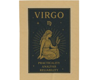 Virgo Zodiac Fleece Blanket | Astrology Throw | Cozy Virgo Gift | Soft Celestial Home Decor