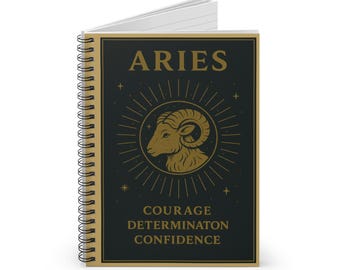 Aries Zodiac Journal | Fire Sign Astrology Notebook