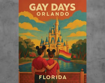 Orlando Gay Days Pride Parade Art Poster