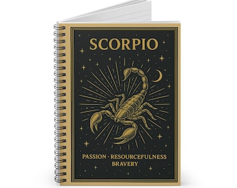 Scorpio Zodiac Journal | Astrology Lined Notebook