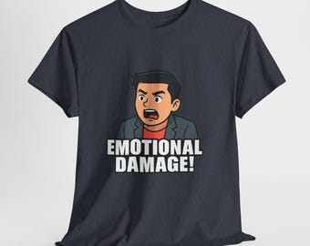 Emotional Damage Meme Shirt, Funny Cartoon Graphic Tee