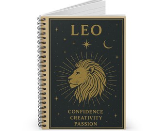 Leo Zodiac Journal | Astrology Notebook, Fire Sign Gift