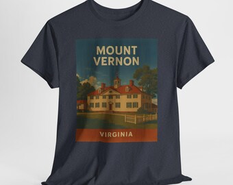 Mt Vernon Tshirt, George Washington Shirt, Historical Landmark Tee, American History Top, Patriotic Apparel