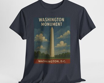 Washington Monument Vintage Retro Washington DC Travel Shirt
