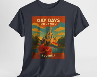 Gay Days Orlando Tee: Vintage LGBTQ Pride, Retro Florida Cotton Shirt