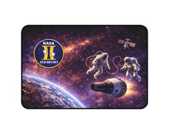 Gemini Space Program Desk Mat | Astronaut Mission Graphic