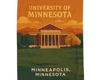 University of Minnesota Plush Blanket, Retro Gophers Throw