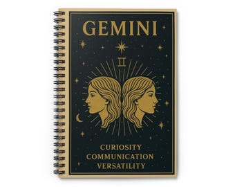 Gemini Zodiac Journal | Astrology Notebook, Lined Writing