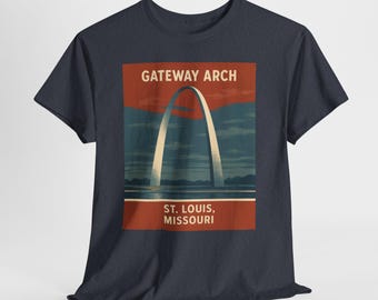Gateway Arch Vintage Retro St Louis Travel Shirt