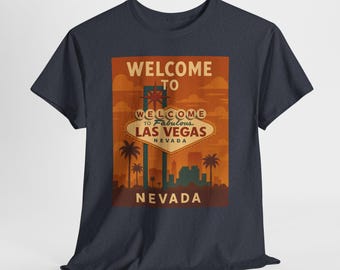 Vintage Las Vegas Sign T-Shirt, Retro Nevada Travel Tee