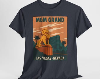 Vintage MGM Grand T-Shirt, Lion Statue Vegas Tee