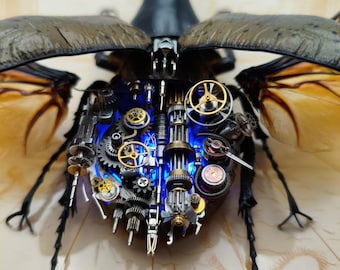 スチームパンクサイボーグカニ彫刻、機械昆虫アート - Etsy 日本