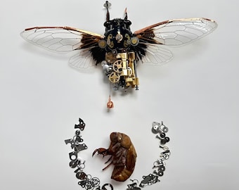 スチームパンクサイボーグカニ彫刻、機械昆虫アート - Etsy 日本