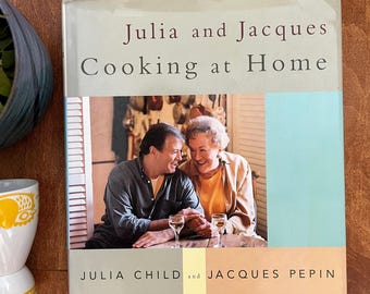 Vintage Julia Child Jacques Pépin Cookbook | Cooking at Home 2000 Hardcover