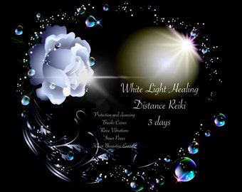 WIT LICHT Healing Distance Reiki 3 dagen Verwijdert vloeken, geeft bescherming, zuivering, zuivering, genezing Bevestiging pdf-download inbegrepen