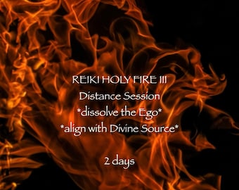 HOLY FIRE III Reiki Distance Session 2 days with Healing Affirmation pdf download. Please read Item Details before ordering