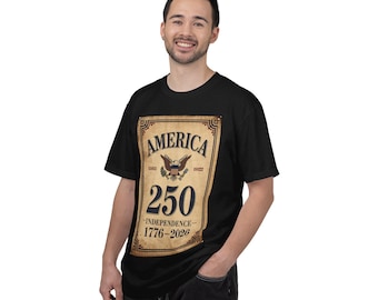 アメリカ独立記念日、建国250周年（1776-2026）Tシャツ｜愛国的な鷲のデザイン
