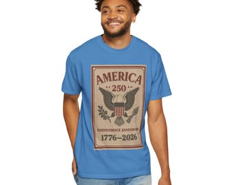 アメリカ独立250周年記念 Tシャツ（1776-2026年） | Patriotic Eagle Design