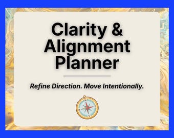 Planificateur d'alignement Clarity | Cahier d'exercices sur le filtre décisionnel | Organisateur de priorité | Guide d'action intentionnelle