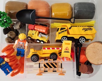 Constraction Playdough Sensory Kit – Holiday Activity Box for Boys