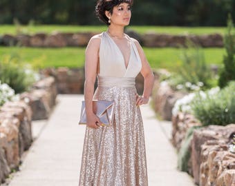 Infinity Gown Sequin Skirt