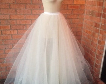 Custom Tulle Ballgown Skirt with Satin Jersey Waistband