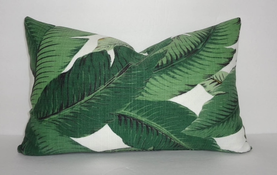 Outdoor/indoor Palm Tree Pillow Cover Tommy Bahama Swaying Palms