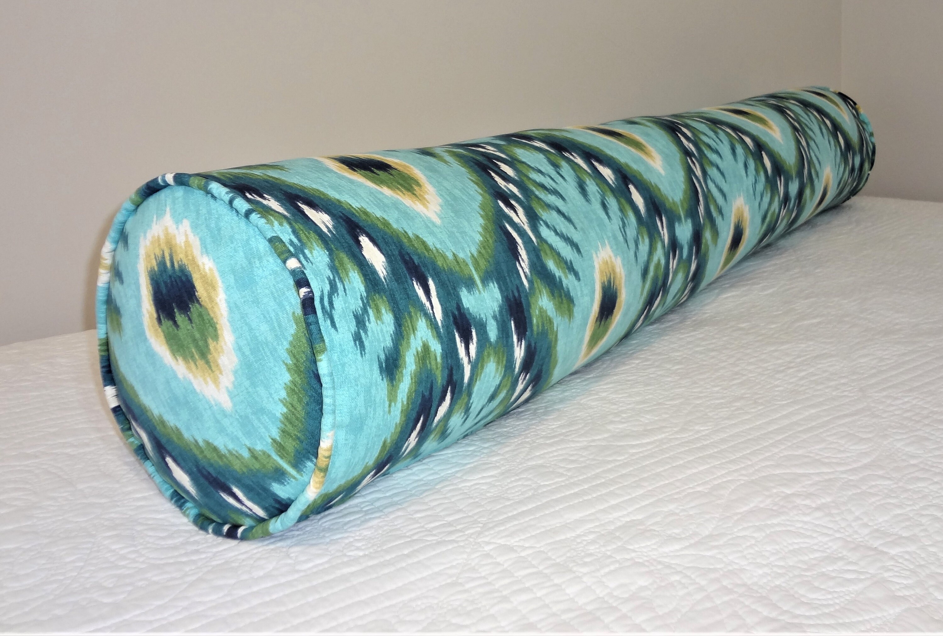 Peacock Bolster Pillow Queen/King Size Bolster Pillow Size Etsy