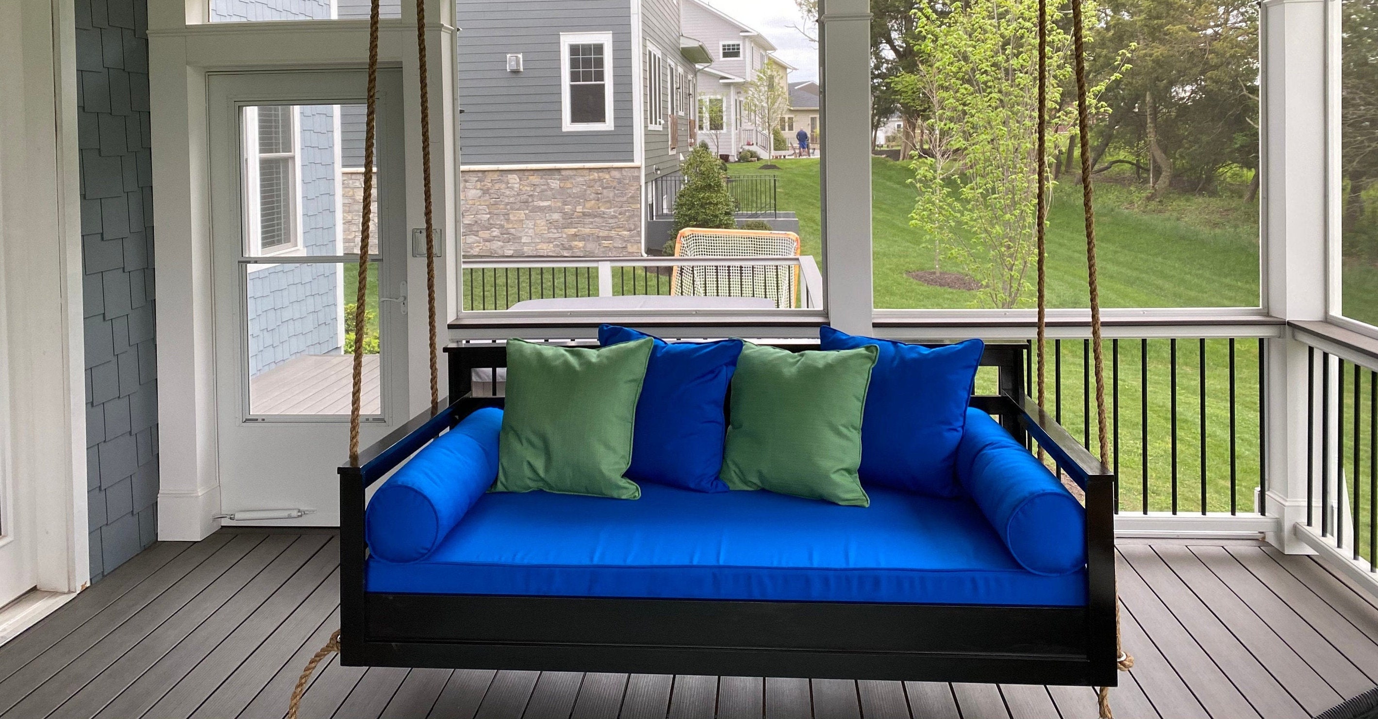 CUSTOM Sunbrella Porch Swing Bed Mattress Cushion Cover Etsy UK