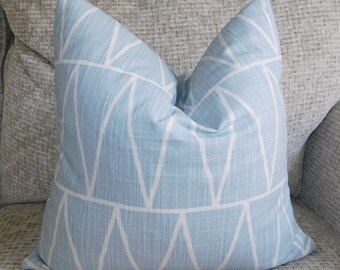 Blue Geometric Pillow Cover Blue Pillow Cover Geometric Pillow Cover HomeLiving Pillows Choose Size