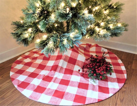 Buffalo plaid top christmas skirt
